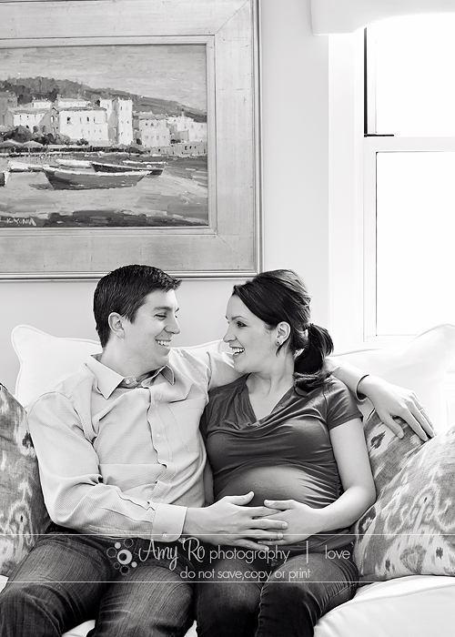 Beautiful in home maternity photography