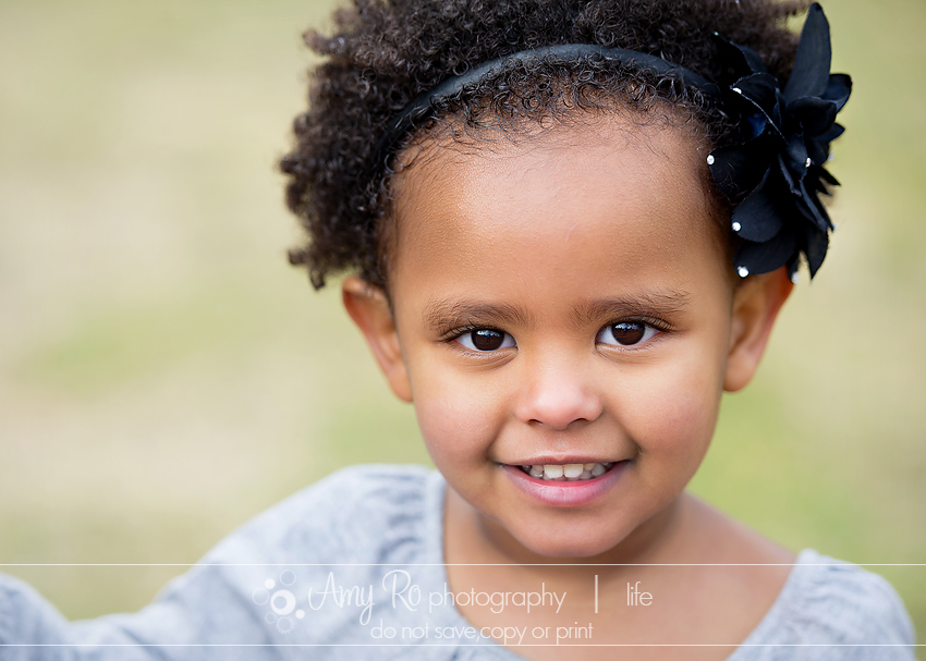 Beautiful african american toddler outdoors