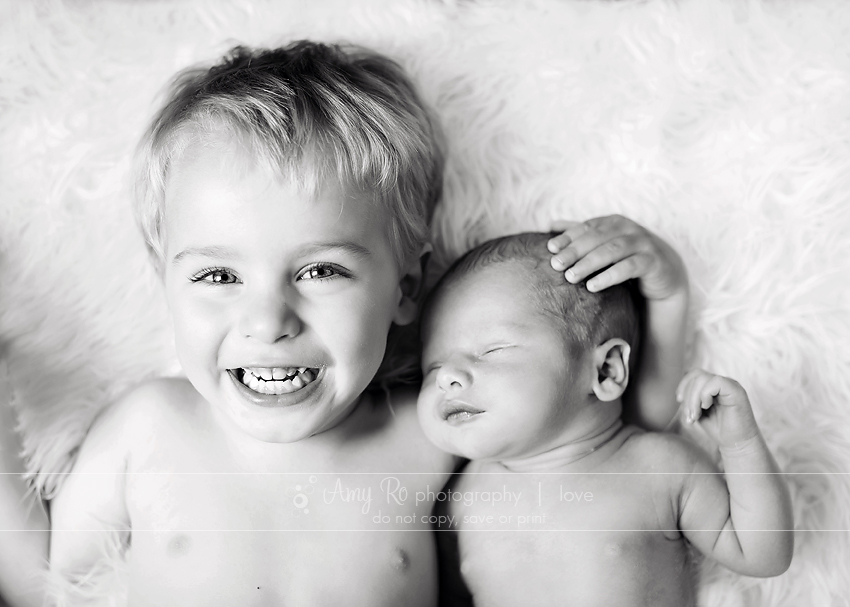 brother newborn shot, massachusetts newborn photography