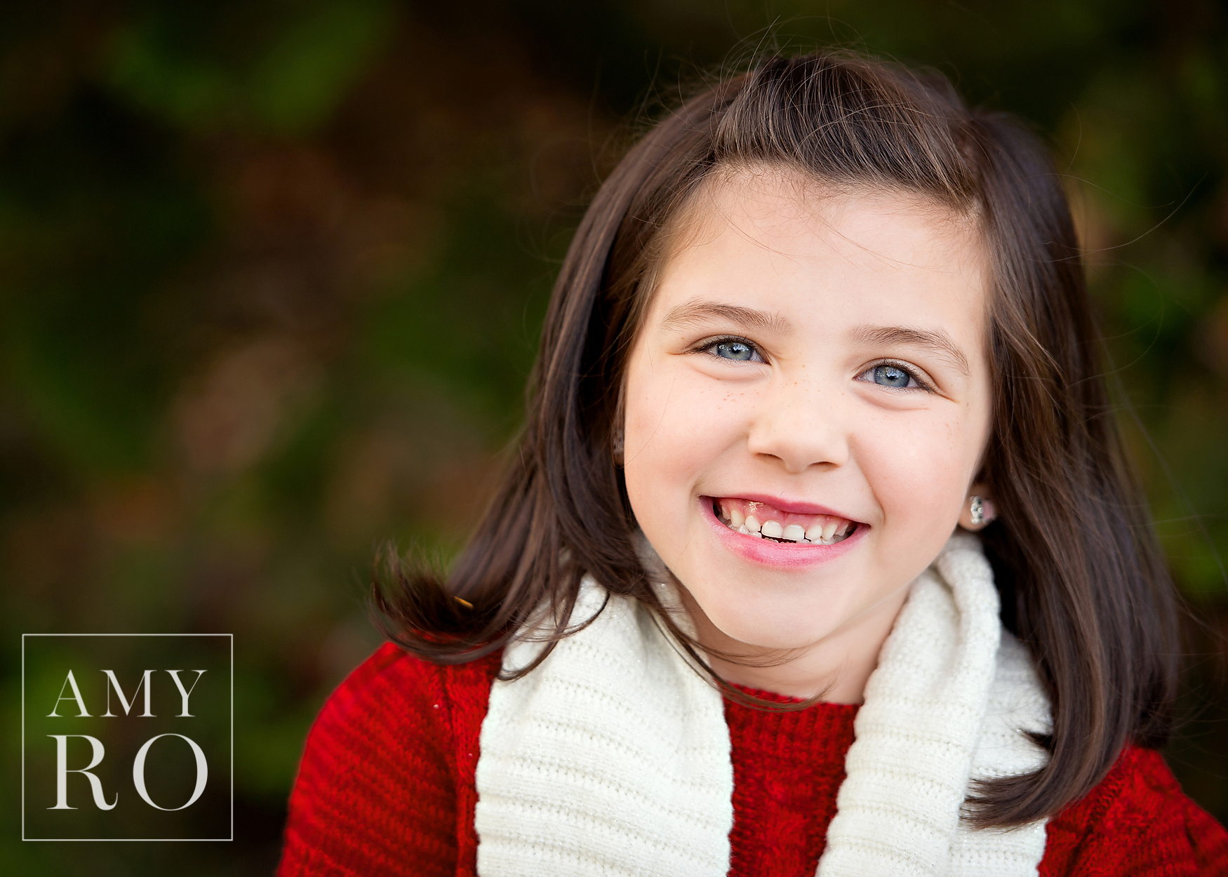 Portrait of girl during lifestyle family photography session in Providence
