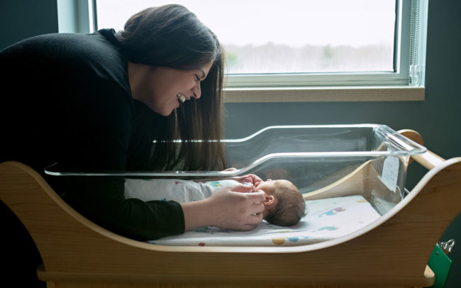 Rhode Island newborn hospital photographer