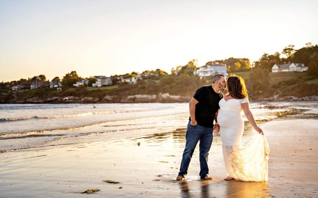 RI sunset maternity photos