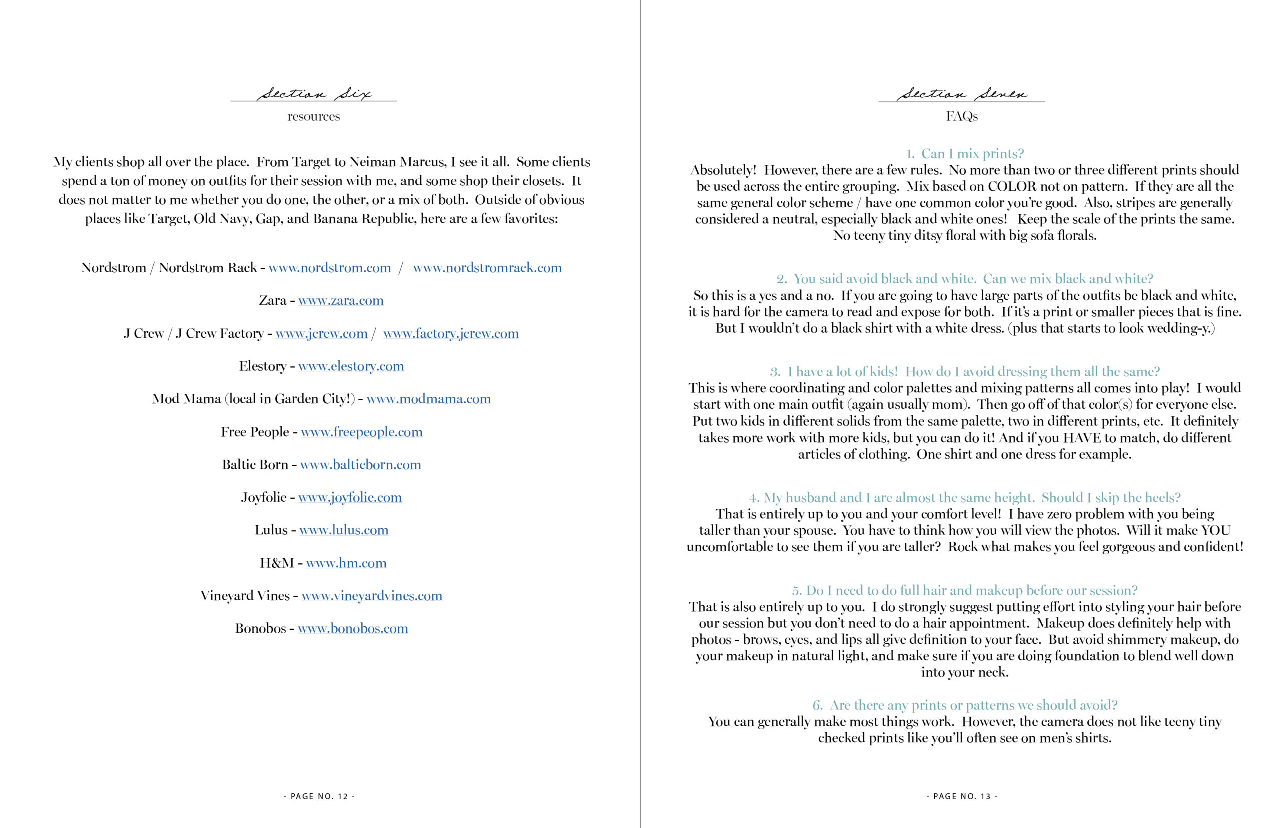 What to Wear Family Photos Questions and FAQs Vendors Resources Where to Shop