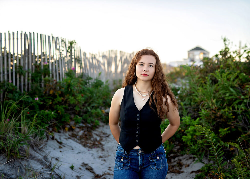 Senior girl session near Narragansett beaches