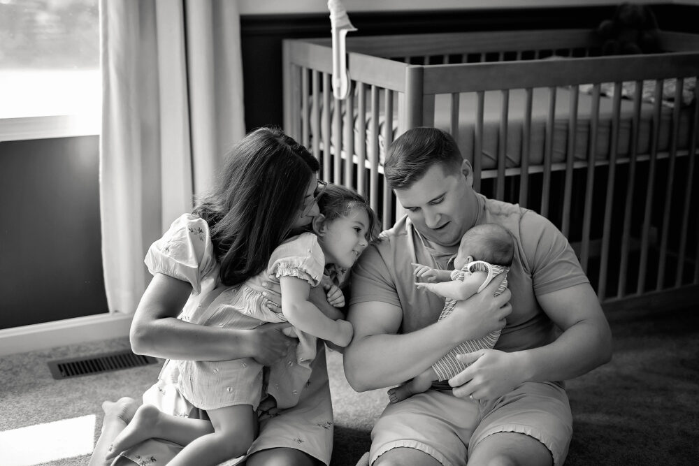 Rhode Island newborn photos in the home