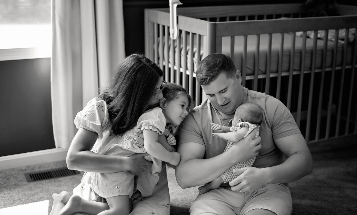 Rhode Island newborn photos in the home