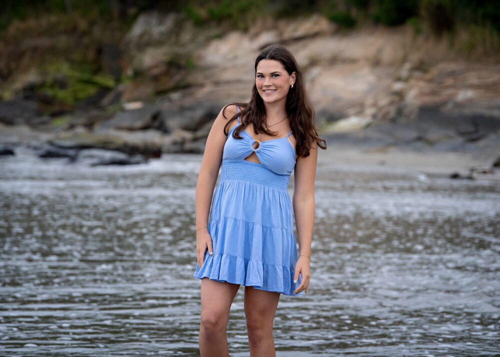 Senior portraits Rhode Island Beach photographer