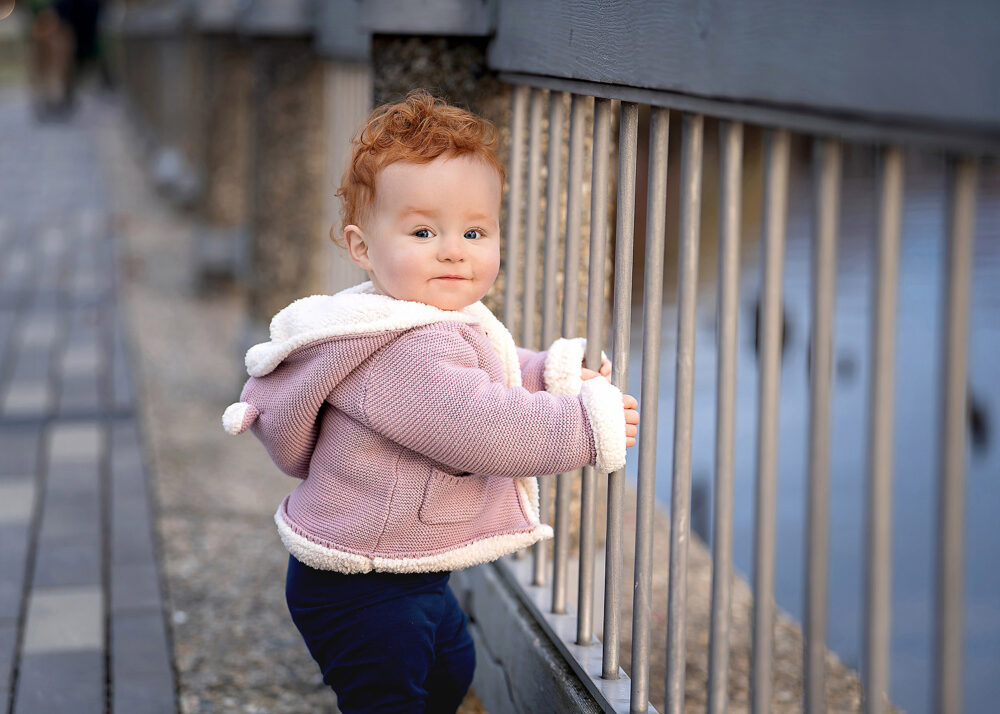 Red haired urban baby Providence